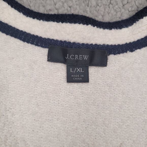 J Crew Sweater Womens Large XL Cream Long Front Pocket Cardigan BA055 - Picture 7 of 11